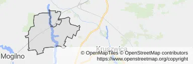 Mapa z zaznaczonym Janikowem