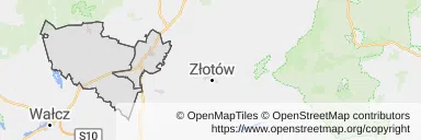 Mapa z zaznaczonym Jastrowiu