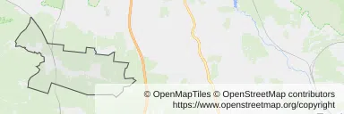 Mapa z zaznaczonym Kaletami