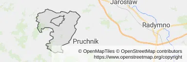 Mapa z zaznaczoną Kańczudze