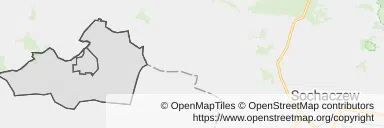Mapa z zaznaczoną Kiernozi