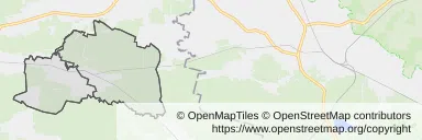Mapa z zaznaczonym Kolonowskiem