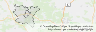 Mapa z zaznaczonym Końskich
