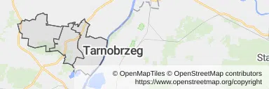 Mapa z zaznaczonym Koprzywnicy