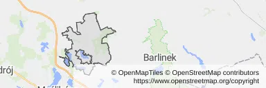 Mapa z zaznaczonym Lipianami