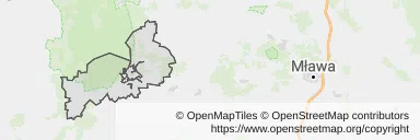 Mapa z zaznaczonym Lubowidzem