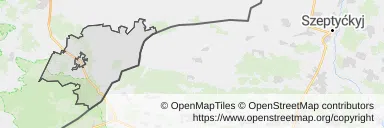 Mapa z zaznaczoną Lubyczy Królewskiej