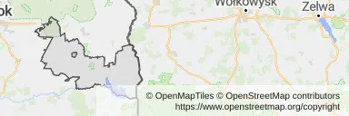 Mapa z zaznaczonym Michałowem