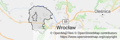 Mapa z zaznaczoną Miękini