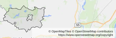 Mapa z zaznaczoną Mroczy