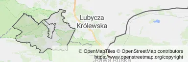 Mapa z zaznaczonym Narolu