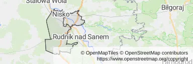 Mapa z zaznaczonym Niskiem