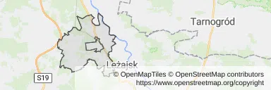 Mapa z zaznaczoną Nowej Sarzynem