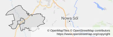 Mapa z zaznaczonym Nowogrodzie Bobrzańskim