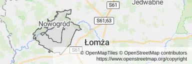 Mapa z zaznaczonym Nowogrodzem