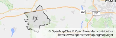 Mapa z zaznaczonym Nowym Tomyślu