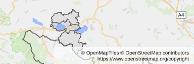 Mapa z zaznaczonym Otmuchowem