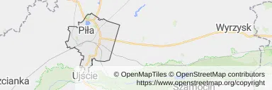 Mapa z zaznaczoną Pile