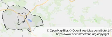 Mapa z zaznaczonym Pilźnem