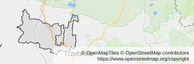 Mapa z zaznaczonymi Prusicami