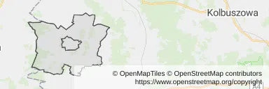 Mapa z zaznaczonym Radomyślu Wielkim