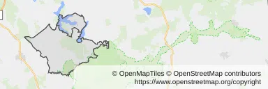 Mapa z zaznaczonym Rajgrodzem