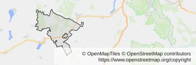 Mapa z zaznaczonymi Rakoniewicami