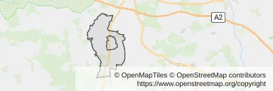 Mapa z zaznaczonym Rychwale