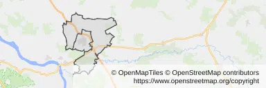 Mapa z zaznaczonym Rykami