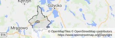 Mapa z zaznaczonym Rynem