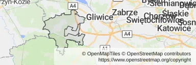 Mapa z zaznaczonymi Sośnicowicami