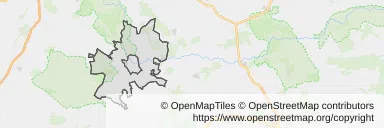 Mapa z zaznaczonym Śremem