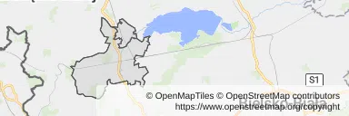Mapa z zaznaczonym Strumieniu