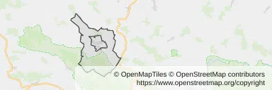 Mapa z zaznaczonym Strzyżowem