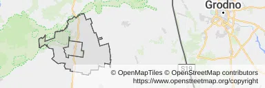Mapa z zaznaczoną Suchowoli