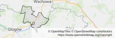 Mapa z zaznaczoną Szlichtyngowem