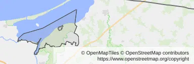 Mapa z zaznaczonym Tolkmickiem