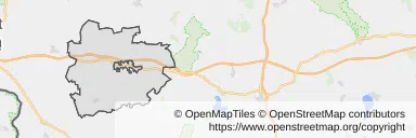 Mapa z zaznaczonym Torzymiu