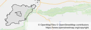 Mapa z zaznaczoną Trzcianką