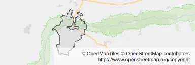Mapa z zaznaczonym Ujściu
