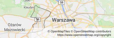 Mapa z zaznaczonym Bemowem w Warszawie