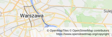 Mapa z zaznaczonym Śródmieściem w Warszawie