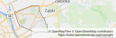 Mapa z zaznaczonym Targówkiem w Warszawie