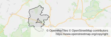 Mapa z zaznaczonym Wołczynem