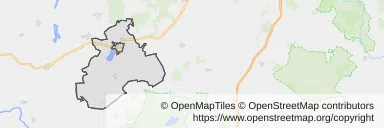 Mapa z zaznaczonym Wolsztynem