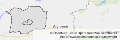 Mapa z zaznaczoną Wysokiej
