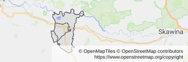 Mapa z zaznaczonym Zatorze